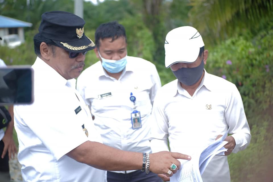 Wabup Faridil Monitoring Proyek di Kec. Nunukan dan Nunukan Selatan