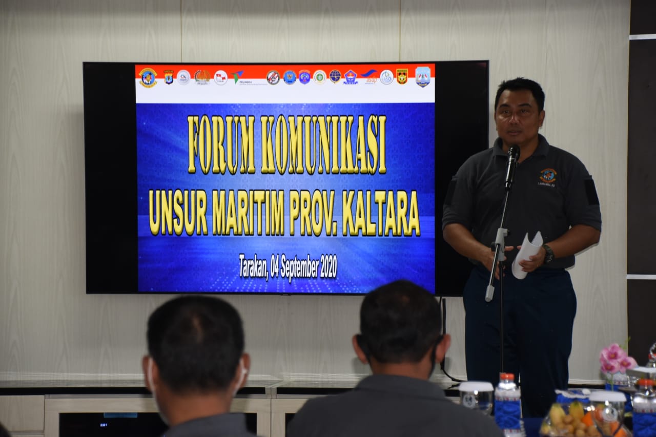 DANLANTAMAL XIII GELAR COOFFEE MORNING BERSAMA FORUM KOMUNIKASI UNSUR MARITIM PROV KALTARA