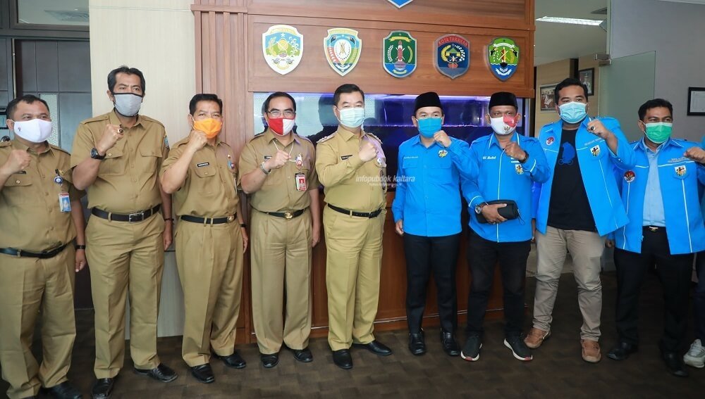 Minta Kegiatan Sumpah Pemuda Patuhi Protokol Kesehatan  = Pjs Gubernur Terima Audensi KNPI Kaltara