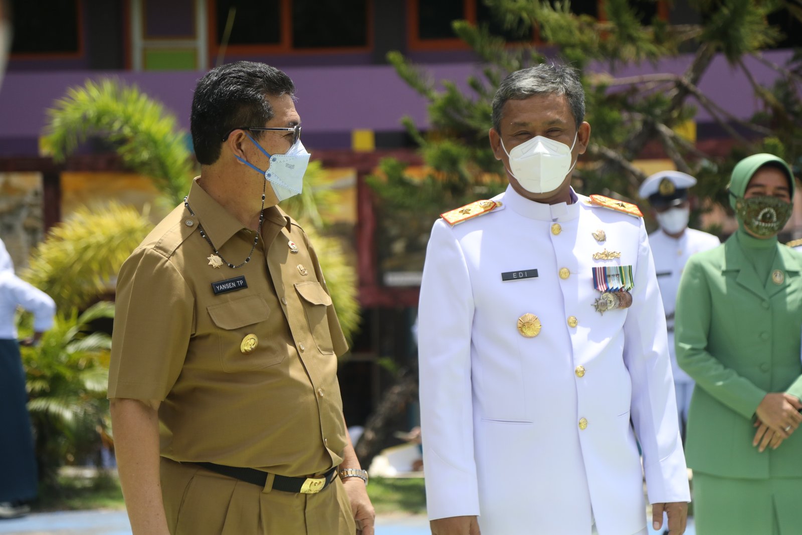 Wagub Tinjau Kegiatan Vaksinasi Pelajar di Lantamal XIII Tarakan