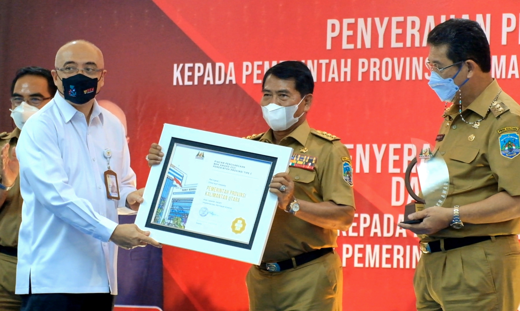 Kaltara Boyong Tiga Penghargaan BKN Award 2021