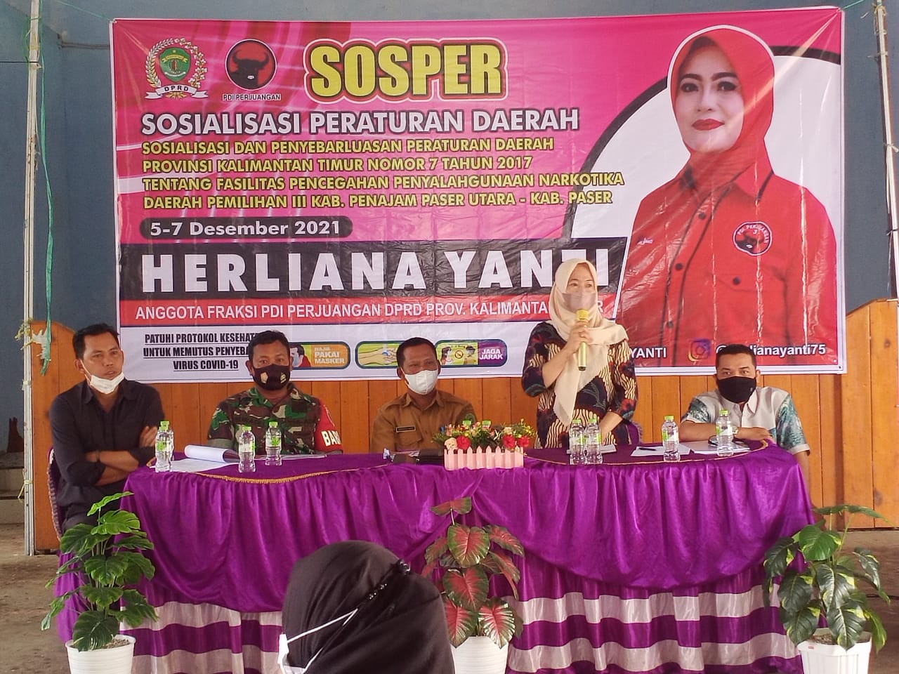 Upaya Lindungi Kaum Milenial, Herliana Yanti Sosialisasikan Perda Narkotika di PPU