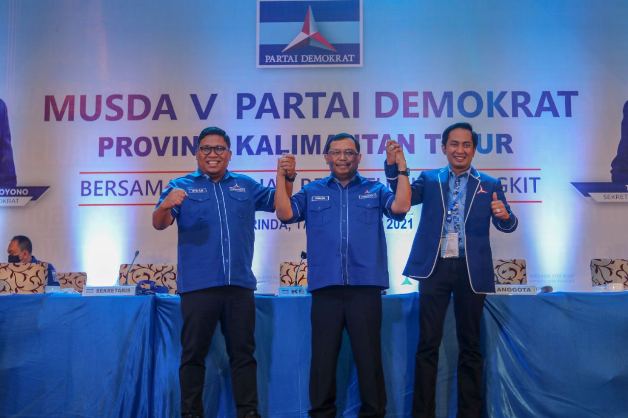 Musda Demokrat Kaltim Usai, Irwan dan AGM Jadi Calon, Sementara Ja’ang Diminta Masuk Pengurus DPP