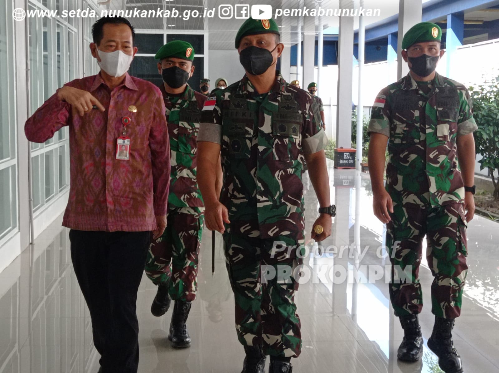 Sekretaris Daerah Serfianus Hadiri Sertijab Dandim 0911 Nunukan