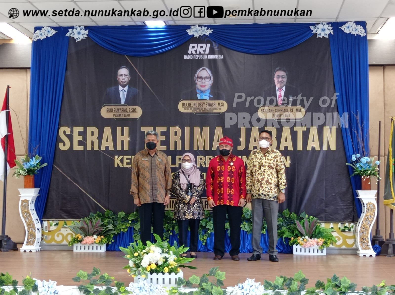 Dia’ Iringi Pisah Sambut Kepala RRI Nunukan