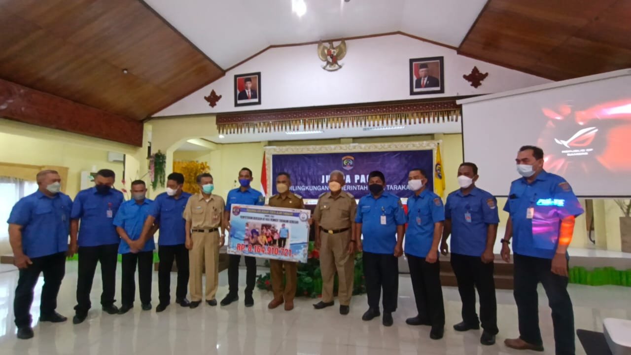 Perumda Tirta Alam Tarakan Setor Dividen Rp 8,164 Miliar ke Pemkot Tarakan