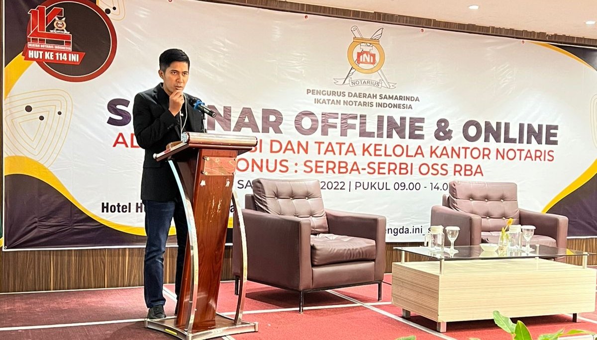 Helat Seminar Administrasi dan Tata Kelola Kantor Notaris, Pengda INI Samarinda Siapkan Regenerasi