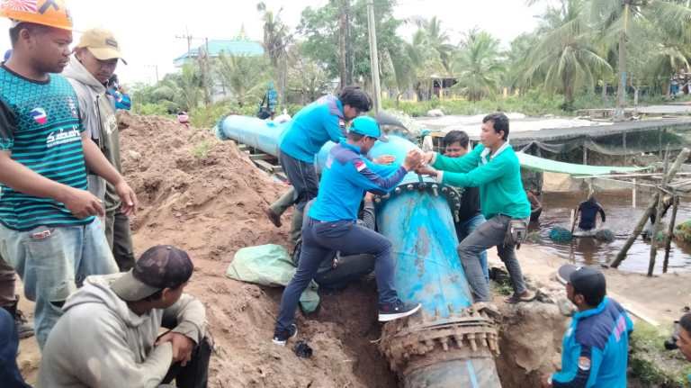 Gotong Royong Perbaikan Pipa, Hari Ini Air PDAM Kembali Normal Layani Masyarakat 