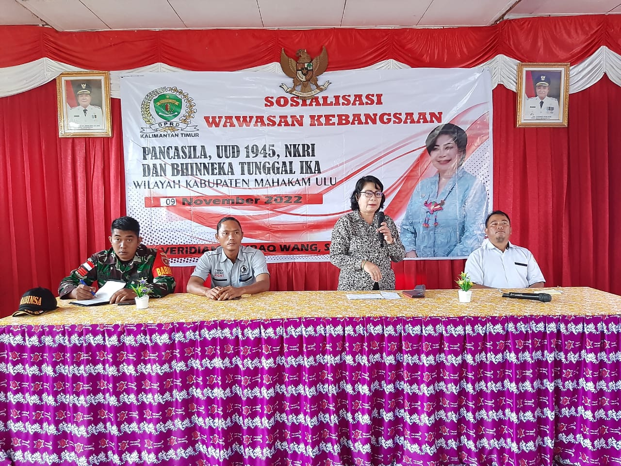 Veridiana Sosialisasikan Wawasan Kebangsaan ke Warga Long Pahangai