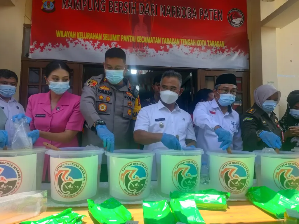 Launching Kampung Bersinar, Kapolres Tarakan : Kasus Narkoba Masih Dominan