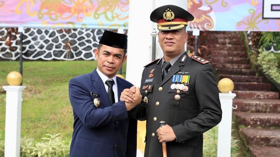 Upacara Hari Bhayangkara Ke-78 di Halaman Rujab Wali Kota Tarakan