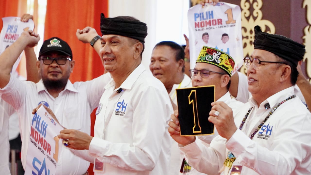 Paslon Cabup dan Cawabup Tana Tidung Said Agil-Hendrik Dapat Nomor Urut 1