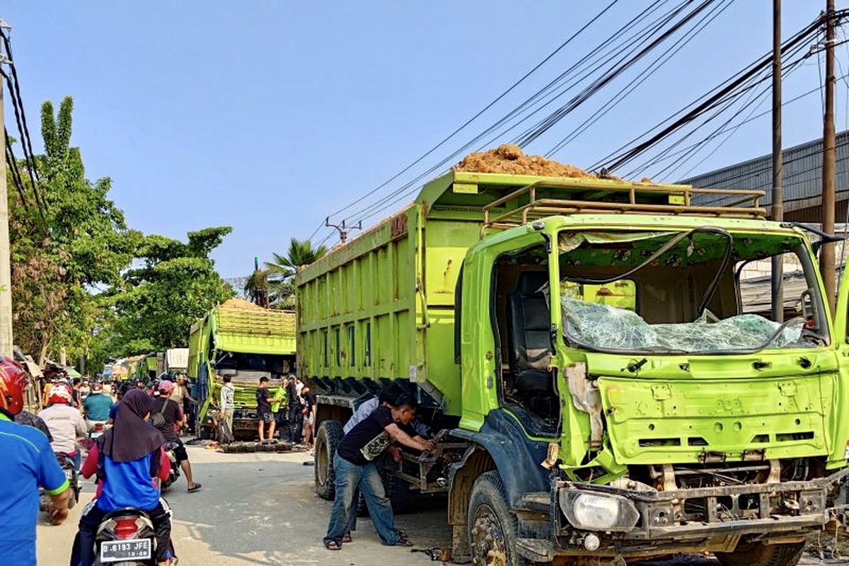 Kronologi Kericuhan di Teluknaga, Gara-Gara Kaki Bocah Terlindas Truk Tanah