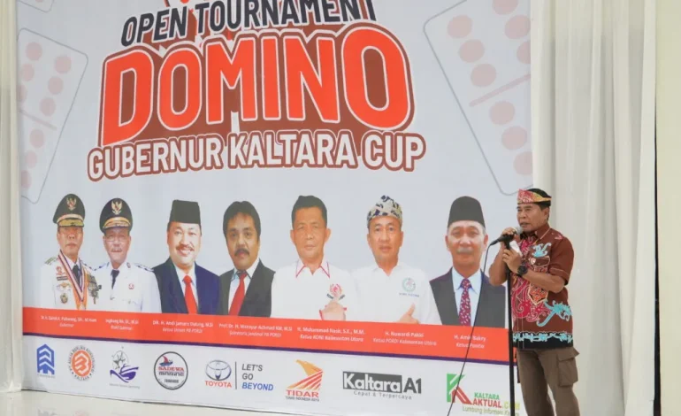 Gubernur Zainal Buka Turnamen Domino Kaltara Cup 2025, Dorong Penguatan Strategi Atlet dan Promosi UMKM