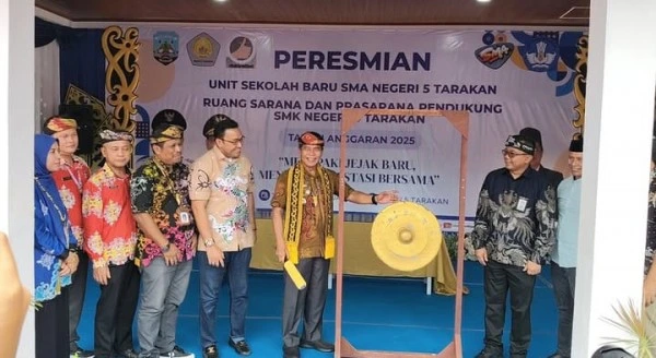 Resmikan Gedung SMAN 5 Tarakan, Supa’ad Hadianto Sebut Sebagai Jawaban Kebutuhan Sekolah di Tarakan Barat
