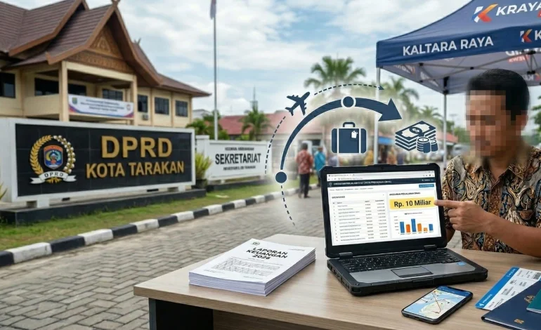 Penelusuran SiRUP LKPP Ungkap Anggaran Perjalanan Dinas DPRD Tarakan Capai Rp10 Miliar