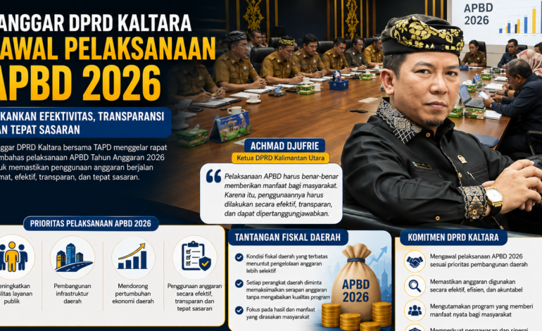 DPRD Kaltara Kawal Ketat Penggunaan APBD 2026 Demi Kesejahteraan Masyarakat