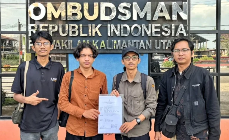 HMI Cabang Tarakan Laporkan Lurah Kampung Enam dan Inspektorat ke Ombudsman Kaltara