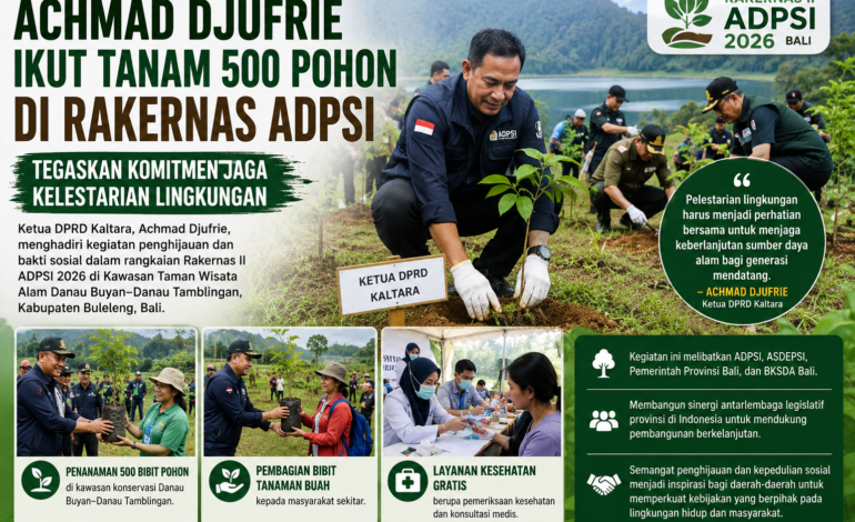 DPRD Kaltara Ambil Bagian dalam Aksi Tanam 500 Pohon di Kawasan Konservasi Bali