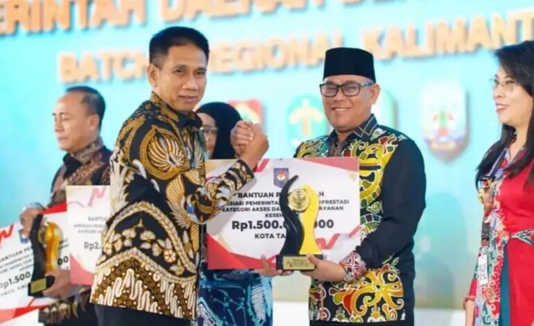 Pemkot Tarakan Raih Terbaik 2 Kategori Layanan Kesehatan Regional Kalimantan